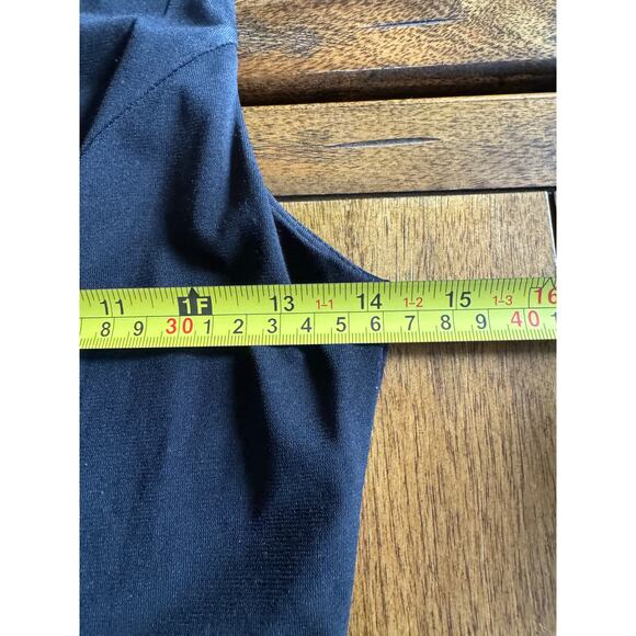 Black Fit & Flare Skater Dress V Neck Sleeveless Size S - Picture 9 of 12